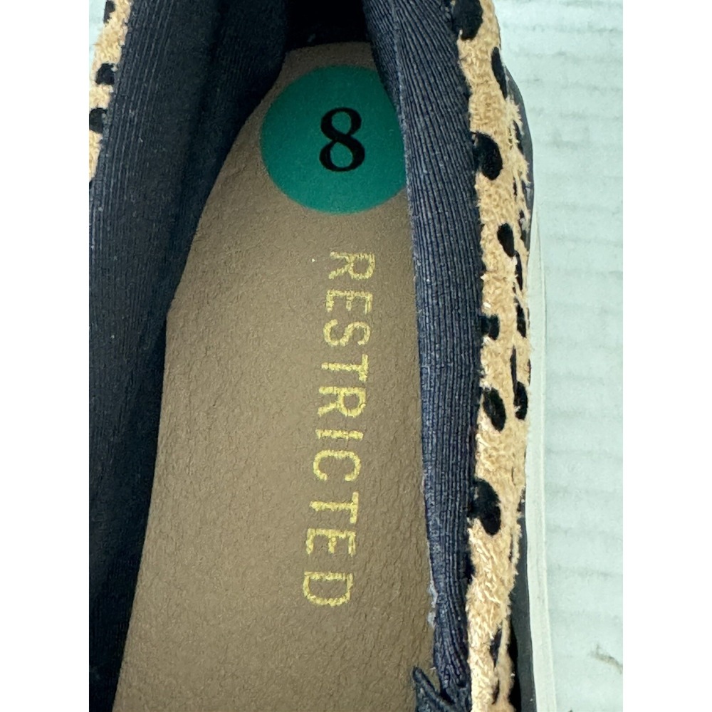 RESTRICTED Sneakers Womens Size 8 CHEETAH PRINT CHUNKY SLIP ON - Picture 16 of 16